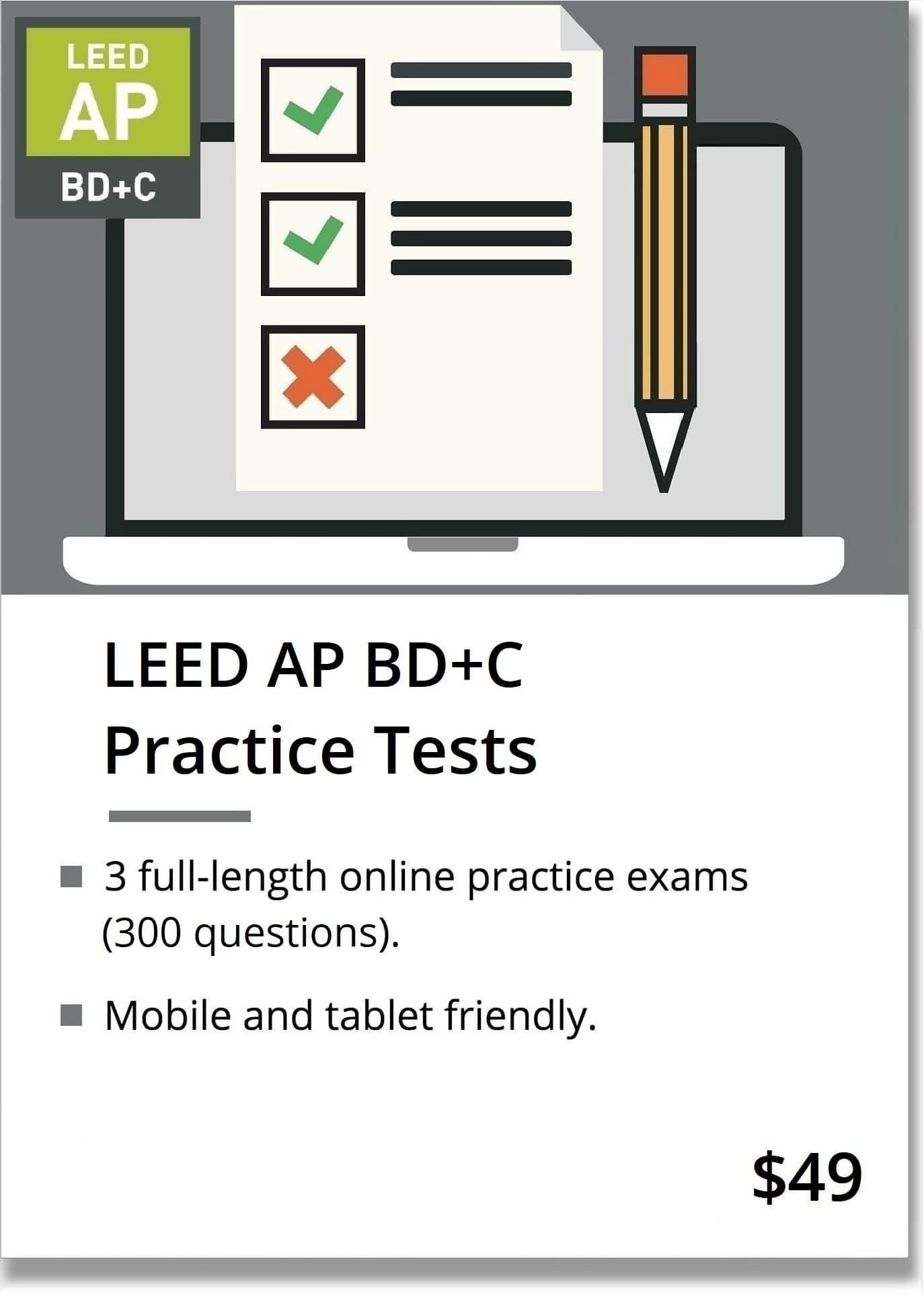 LEED AP BD+C Exam Online Practice Tests | LEED AP BD+C Practice Exams