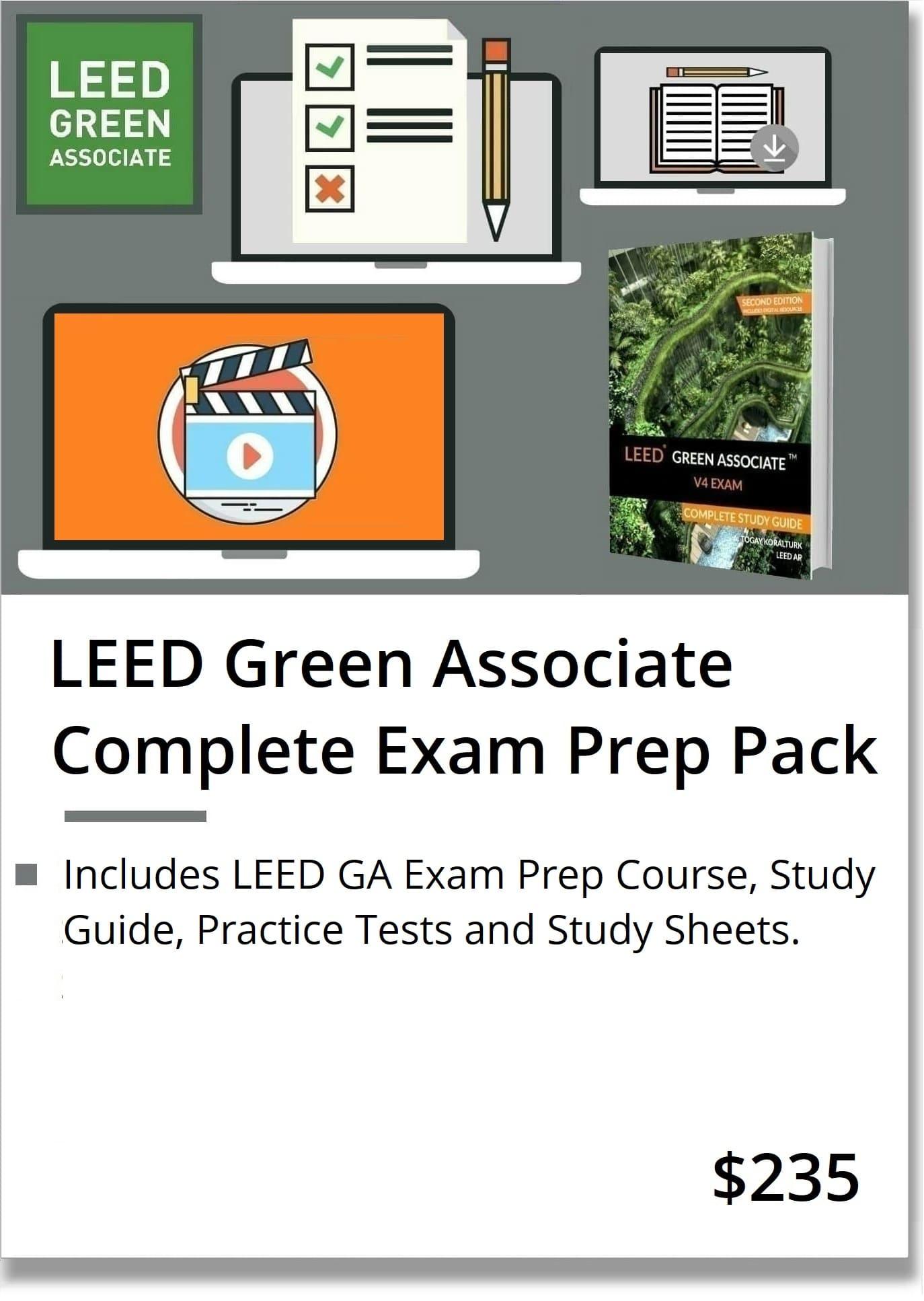 LEED Green Associate V4 Complete Exam Prep Pack