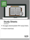 LEED Green Associate V4 Exam Study Sheets | LEED GA Study Sheets